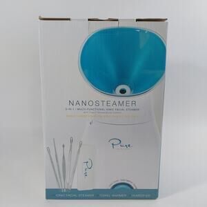 NIB Pure Daily Care NanoSteamer 3-in-1 Mult-functional Ionic Facial Steamer